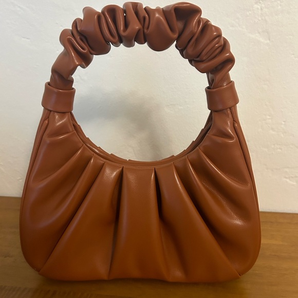 JW PEI GABBI RUCHED HOBO HANDBAG - NUTELLA - Picture 4 of 4